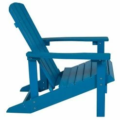 Emma+Oliver Emma And Oliver Five Piece Hartford Camping Set With Four Blue Faux Wood Adirondack Chairs And 29" Star And Moon Fire Pit With Mesh Cover -Emma+Oliver shop unnamed file 1046
