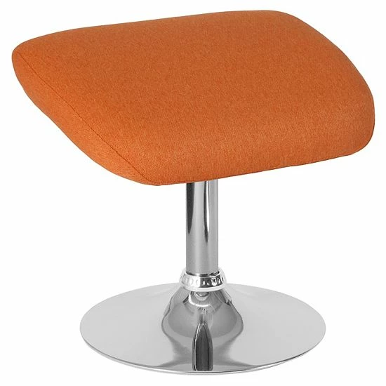 Emma+Oliver Emma And Oliver Black LeatherSoft Ottoman Footrest With Chrome Base 12 Emma+Oliver Emma And Oliver Black LeatherSoft Ottoman Footrest With Chrome Base - Image 12