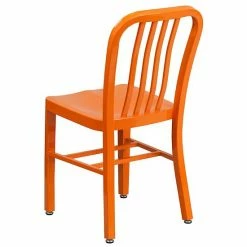 Emma+Oliver Emma And Oliver Commercial Grade Orange Metal Indoor-Outdoor Chair -Emma+Oliver shop unnamed file 1109