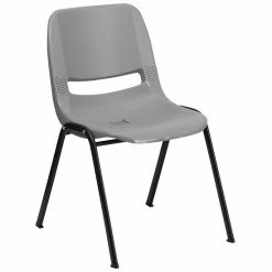 Emma+Oliver Emma And Oliver Burgundy Ergonomic Shell Student Stack Chair - Classroom / Guest Chair -Emma+Oliver shop unnamed file 1178