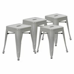 Emma+Oliver Emma And Oliver 18 Inch Table Height Indoor Stackable Metal Dining Stool In Silver-Set Of 4 5 Emma+Oliver Emma And Oliver 18 Inch Table Height Indoor Stackable Metal Dining Stool In Silver-Set Of 4 -Emma+Oliver shop unnamed file 1195