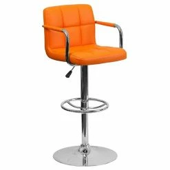 Emma+Oliver Emma And Oliver Yellow Quilted Vinyl Adjustable Height Barstool With Arms 23 Emma+Oliver Emma And Oliver Yellow Quilted Vinyl Adjustable Height Barstool With Arms -Emma+Oliver shop unnamed file 1213