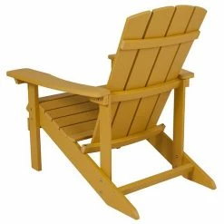 Emma+Oliver Emma And Oliver Outdoor Teak All-Weather Poly Resin Wood Adirondack Chair Blue -Emma+Oliver shop unnamed file 1242