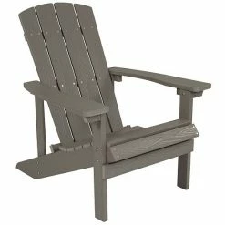 Emma+Oliver Emma And Oliver Outdoor Teak All-Weather Poly Resin Wood Adirondack Chair Blue -Emma+Oliver shop unnamed file 1246