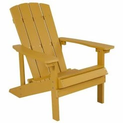 Emma+Oliver Emma And Oliver Outdoor Teak All-Weather Poly Resin Wood Adirondack Chair Blue -Emma+Oliver shop unnamed file 1248