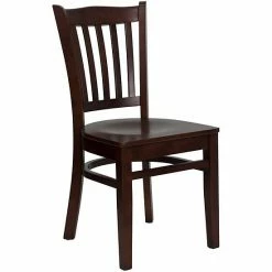 Emma+Oliver Emma And Oliver Vertical Slat Back Cherry Wood Chair, Black Vinyl Seat Naturalnatural -Emma+Oliver shop unnamed file 1259