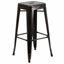 Emma+Oliver Emma And Oliver Commercial Grade 30"H Backless Teal-Blue Indoor-Outdoor Barstool -Emma+Oliver shop unnamed file 1304