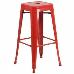 Emma+Oliver Emma And Oliver Commercial Grade 30"H Backless Teal-Blue Indoor-Outdoor Barstool -Emma+Oliver shop unnamed file 1306