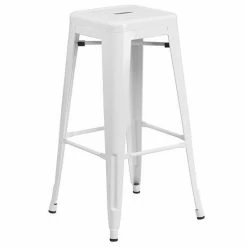 Emma+Oliver Emma And Oliver Commercial Grade 30"H Backless Teal-Blue Indoor-Outdoor Barstool -Emma+Oliver shop unnamed file 1309