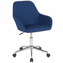 Emma+Oliver Emma And Oliver Home And Office Mid-Back Chair In Brown LeatherSoft Black Fabric -Emma+Oliver shop unnamed file 1320