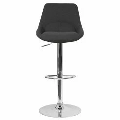 Emma+Oliver Emma And Oliver Black Fabric Adjustable Height Gas Lift Swivel Bar Stool - Kitchen Dining Stool -Emma+Oliver shop unnamed file 1337