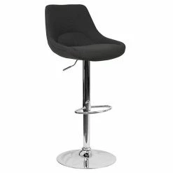 Emma+Oliver Emma And Oliver Black Fabric Adjustable Height Gas Lift Swivel Bar Stool - Kitchen Dining Stool -Emma+Oliver shop unnamed file 1343