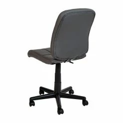 Emma+Oliver Emma And Oliver Mid-Back Gray Quilted Vinyl Swivel Task Office Chair - Home Office Chair -Emma+Oliver shop unnamed file 1350