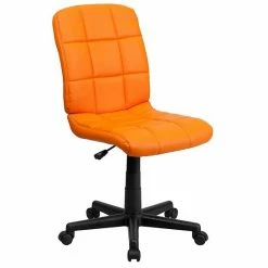 Emma+Oliver Emma And Oliver Mid-Back Gray Quilted Vinyl Swivel Task Office Chair - Home Office Chair -Emma+Oliver shop unnamed file 1352