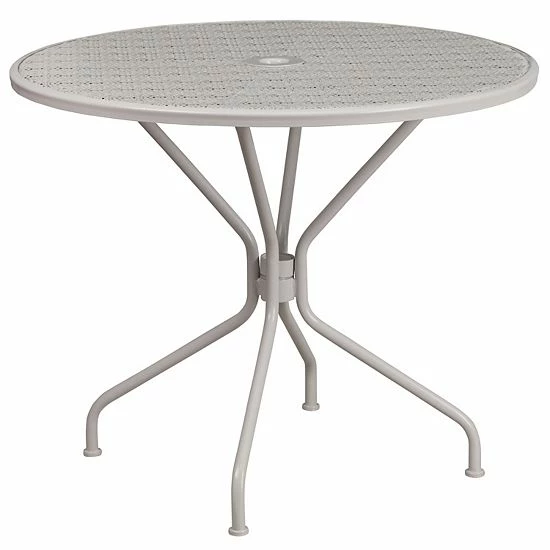 Emma+Oliver Emma and Oliver Commercial Grade 35.25" RD Sky BL Indoor-Outdoor Steel Patio Table-Umbrella Hole Light Gray Emma+Oliver Emma And Oliver Commercial Grade 35.25" RD Sky BL Indoor-Outdoor Steel Patio Table-Umbrella Hole Light Gray -Emma+Oliver shop unnamed file 1389