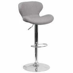 Emma+Oliver Emma And Oliver Red Vinyl Adjustable Height Curved Back Barstool -Emma+Oliver shop unnamed file 14