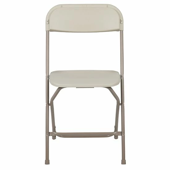 Emma+Oliver Emma And Oliver Folding Chair - Beige Plastic - 4 Pack 650LB Weight Capacity Comfortable Event Chair - Lightweight Folding Chair 4 Emma+Oliver Emma And Oliver Folding Chair - Beige Plastic - 4 Pack 650LB Weight Capacity Comfortable Event Chair - Lightweight Folding Chair - Image 4