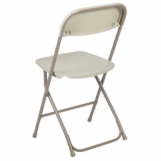 Emma+Oliver Emma And Oliver Folding Chair - Beige Plastic - 4 Pack 650LB Weight Capacity Comfortable Event Chair - Lightweight Folding Chair 5 Emma+Oliver Emma And Oliver Folding Chair - Beige Plastic - 4 Pack 650LB Weight Capacity Comfortable Event Chair - Lightweight Folding Chair - Image 5