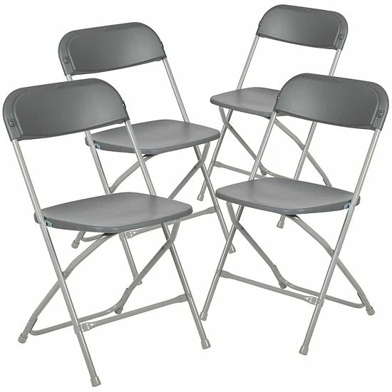 Emma+Oliver Emma And Oliver Folding Chair - Beige Plastic - 4 Pack 650LB Weight Capacity Comfortable Event Chair - Lightweight Folding Chair 8 Emma+Oliver Emma And Oliver Folding Chair - Beige Plastic - 4 Pack 650LB Weight Capacity Comfortable Event Chair - Lightweight Folding Chair - Image 8