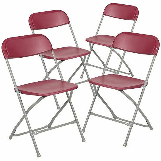 Emma+Oliver Emma And Oliver Folding Chair - Beige Plastic - 4 Pack 650LB Weight Capacity Comfortable Event Chair - Lightweight Folding Chair 9 Emma+Oliver Emma And Oliver Folding Chair - Beige Plastic - 4 Pack 650LB Weight Capacity Comfortable Event Chair - Lightweight Folding Chair - Image 9