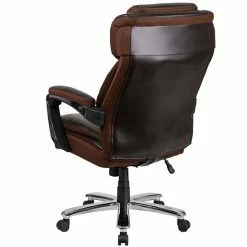 Emma+Oliver Emma And Oliver Big & Tall Brown LeatherSoft Executive Swivel Office Chair With Headrest -Emma+Oliver shop unnamed file 145