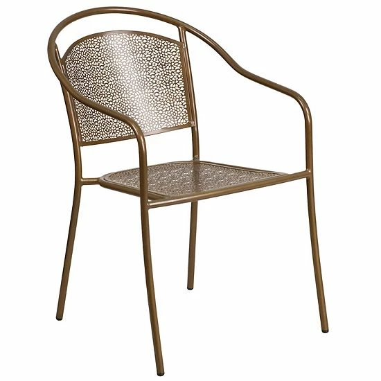 Emma+Oliver Emma and Oliver Commercial Grade 30" Round Gold Folding Patio Table Set-2 Round Back Chairs Emma+Oliver Emma And Oliver Commercial Grade 30" Round Gold Folding Patio Table Set-2 Round Back Chairs -Emma+Oliver shop unnamed file 1488