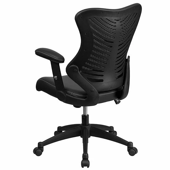 Emma+Oliver Emma And Oliver High Back Designer Black Mesh Executive Ergonomic Office Chair With Arms 5 Emma+Oliver Emma And Oliver High Back Designer Black Mesh Executive Ergonomic Office Chair With Arms - Image 5