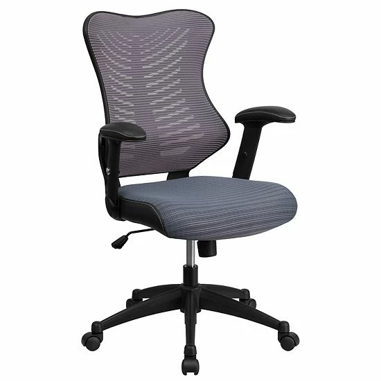 Emma+Oliver Emma And Oliver High Back Designer Black Mesh Executive Ergonomic Office Chair With Arms 9 Emma+Oliver Emma And Oliver High Back Designer Black Mesh Executive Ergonomic Office Chair With Arms - Image 9