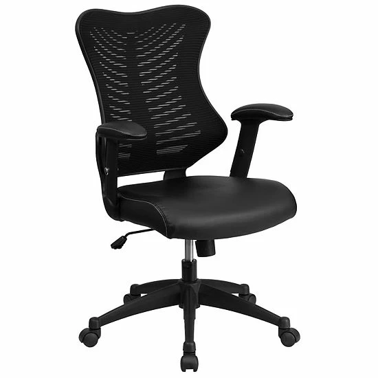 Emma+Oliver Emma And Oliver High Back Designer Black Mesh Executive Ergonomic Office Chair With Arms 11 Emma+Oliver Emma And Oliver High Back Designer Black Mesh Executive Ergonomic Office Chair With Arms - Image 11
