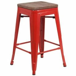 Emma+Oliver Emma And Oliver 24"H Backless Blue Metal Counter Height Stool With Wood Seat White 6 Emma+Oliver Emma And Oliver 24"H Backless Blue Metal Counter Height Stool With Wood Seat White -Emma+Oliver shop unnamed file 1545