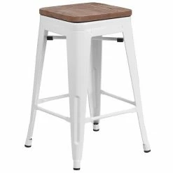 Emma+Oliver Emma And Oliver 24"H Backless Blue Metal Counter Height Stool With Wood Seat White 7 Emma+Oliver Emma And Oliver 24"H Backless Blue Metal Counter Height Stool With Wood Seat White -Emma+Oliver shop unnamed file 1546