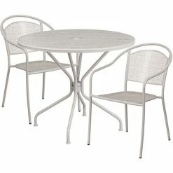 Emma+Oliver Emma And Oliver Commercial Grade 35.25" Round Gold Patio Table Set-2 Round Back Chairs 5 Emma+Oliver Emma And Oliver Commercial Grade 35.25" Round Gold Patio Table Set-2 Round Back Chairs -Emma+Oliver shop unnamed file 1577