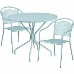 Emma+Oliver Emma And Oliver Commercial Grade 35.25" Round Gold Patio Table Set-2 Round Back Chairs 10 Emma+Oliver Emma And Oliver Commercial Grade 35.25" Round Gold Patio Table Set-2 Round Back Chairs -Emma+Oliver shop unnamed file 1582