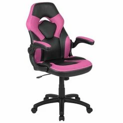 Emma+Oliver Emma And Oliver Z100 Gaming Racing PC Chair With Flip-up Arms, Red/Black LeatherSoft -Emma+Oliver shop unnamed file 159