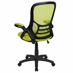 Emma+Oliver Emma And Oliver High Back Green Mesh Ergonomic Office Chair With Black Frame And Flip-up Arms Orange -Emma+Oliver shop unnamed file 1598