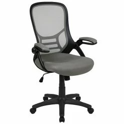Emma+Oliver Emma And Oliver High Back Green Mesh Ergonomic Office Chair With Black Frame And Flip-up Arms Orange -Emma+Oliver shop unnamed file 1604
