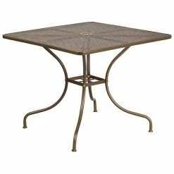 Emma+Oliver Emma And Oliver Commercial Grade 35.5" Square Black Patio Table Set-4 Square Back Chairs -Emma+Oliver shop unnamed file 1630