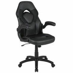 Emma+Oliver Emma And Oliver Z100 Gaming Racing PC Chair With Flip-up Arms, Red/Black LeatherSoft -Emma+Oliver shop unnamed file 164