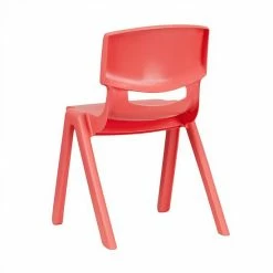 Emma+Oliver Emma And Oliver 4 Pack Red Plastic Stack School Chair With 13.25"H Seat, K-2 School Chair -Emma+Oliver shop unnamed file 1652