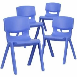 Emma+Oliver Emma And Oliver 4 Pack Red Plastic Stack School Chair With 13.25"H Seat, K-2 School Chair -Emma+Oliver shop unnamed file 1656