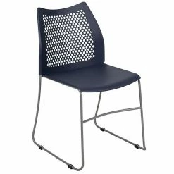 Emma+Oliver Emma And Oliver Home And Office Burgundy Sled Base Stack Chair With Air-Vent Back - Guest Chair -Emma+Oliver shop unnamed file 1664