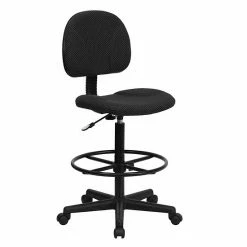 Emma+Oliver Emma And Oliver Navy Blue Patterned Fabric 2 Cylinder Drafting Chair 18 Emma+Oliver Emma And Oliver Navy Blue Patterned Fabric 2 Cylinder Drafting Chair -Emma+Oliver shop unnamed file 1686