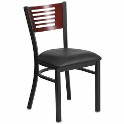Emma+Oliver Emma And Oliver Black Slat Back Metal Dining Chair/Walnut Back, Burgundy Seat Mahoganyblackblack 9 Emma+Oliver Emma And Oliver Black Slat Back Metal Dining Chair/Walnut Back, Burgundy Seat Mahoganyblackblack -Emma+Oliver shop unnamed file 1757