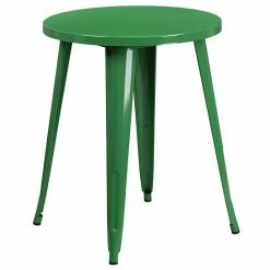 Emma+Oliver Emma And Oliver Commercial 24" Round Green Metal Indoor-Outdoor Table Set With 2 Arm Chairs Yellow -Emma+Oliver shop unnamed file 1771