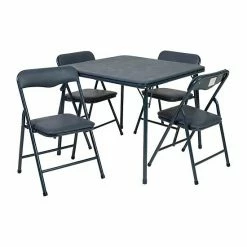 Emma+Oliver Emma And Oliver Kids Gray 5 Piece Folding Activity Table And Chair Set For Home & Daycare -Emma+Oliver shop unnamed file 187