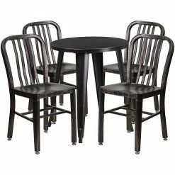 Emma+Oliver Emma And Oliver Commercial Grade 24" Round White Metal Table Set-4 Vertical Slat Back Chairs Red 15 Emma+Oliver Emma And Oliver Commercial Grade 24" Round White Metal Table Set-4 Vertical Slat Back Chairs Red -Emma+Oliver shop unnamed file 1960