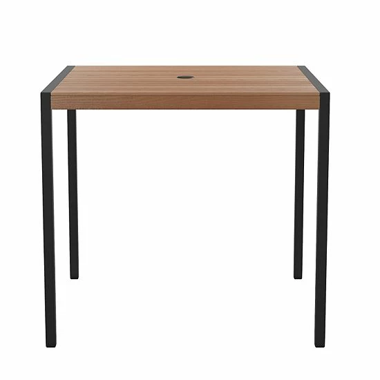 Emma+Oliver Emma and Oliver 35" Square All-Weather Faux Teak Patio Dining Table with Steel Frame - Seats 4 Emma+Oliver Emma And Oliver 35" Square All-Weather Faux Teak Patio Dining Table With Steel Frame - Seats 4 -Emma+Oliver shop unnamed file 197