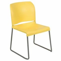 Emma+Oliver Emma And Oliver Home And Office Guest Chair Yellow Full Back Contoured Sled Base Stack Chair 5 Emma+Oliver Emma And Oliver Home And Office Guest Chair Yellow Full Back Contoured Sled Base Stack Chair -Emma+Oliver shop unnamed file 2037
