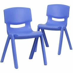 Emma+Oliver Emma And Oliver 2 Pack Red Plastic Stackable School Chair With 13.25"H Seat, K-2 School Chair -Emma+Oliver shop unnamed file 2047