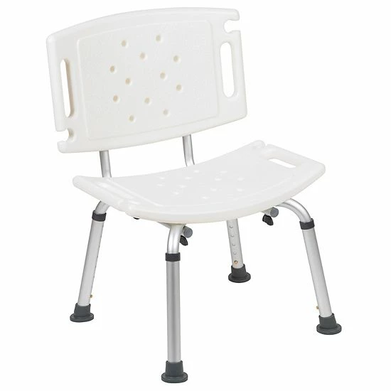 Emma+Oliver Emma and Oliver Tool-Free 300 Lb. Capacity, Adjustable White Bath & Shower Chair with Large Back Emma+Oliver Emma And Oliver Tool-Free 300 Lb. Capacity, Adjustable White Bath & Shower Chair With Large Back -Emma+Oliver shop unnamed file 2059